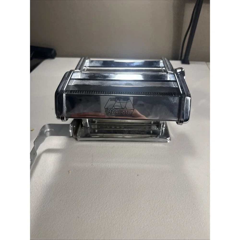 Marcato Atlas‎ Deluxe 150 Manual Crank Pasta Machine Noodle Maker Italy w/Crank